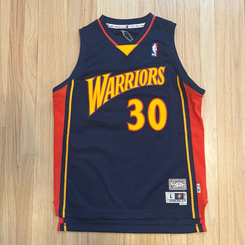 Warriors Kids Jersey - Navy and Red